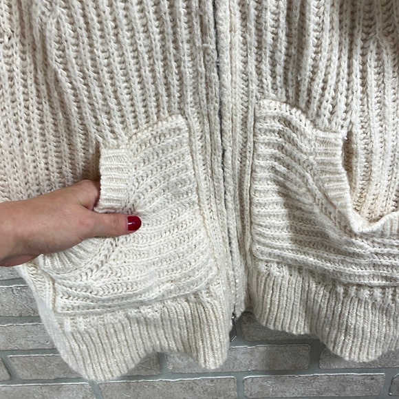 Anthropologie Pilcro Zip-up Longline Cardigan- Size S - Picture 9 of 10